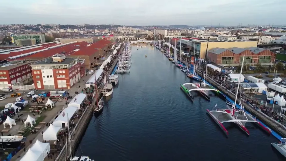 Port du havre vu du ciel