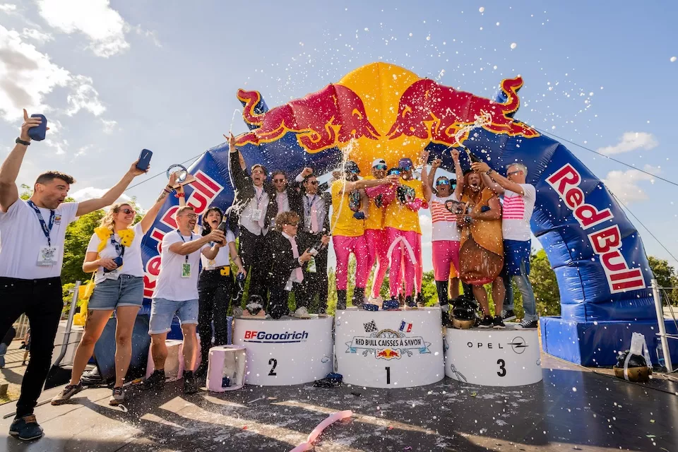 Podium and medal ceremony
