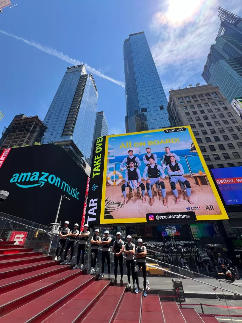 Diffusion d'une publicité Accor sur Times Square